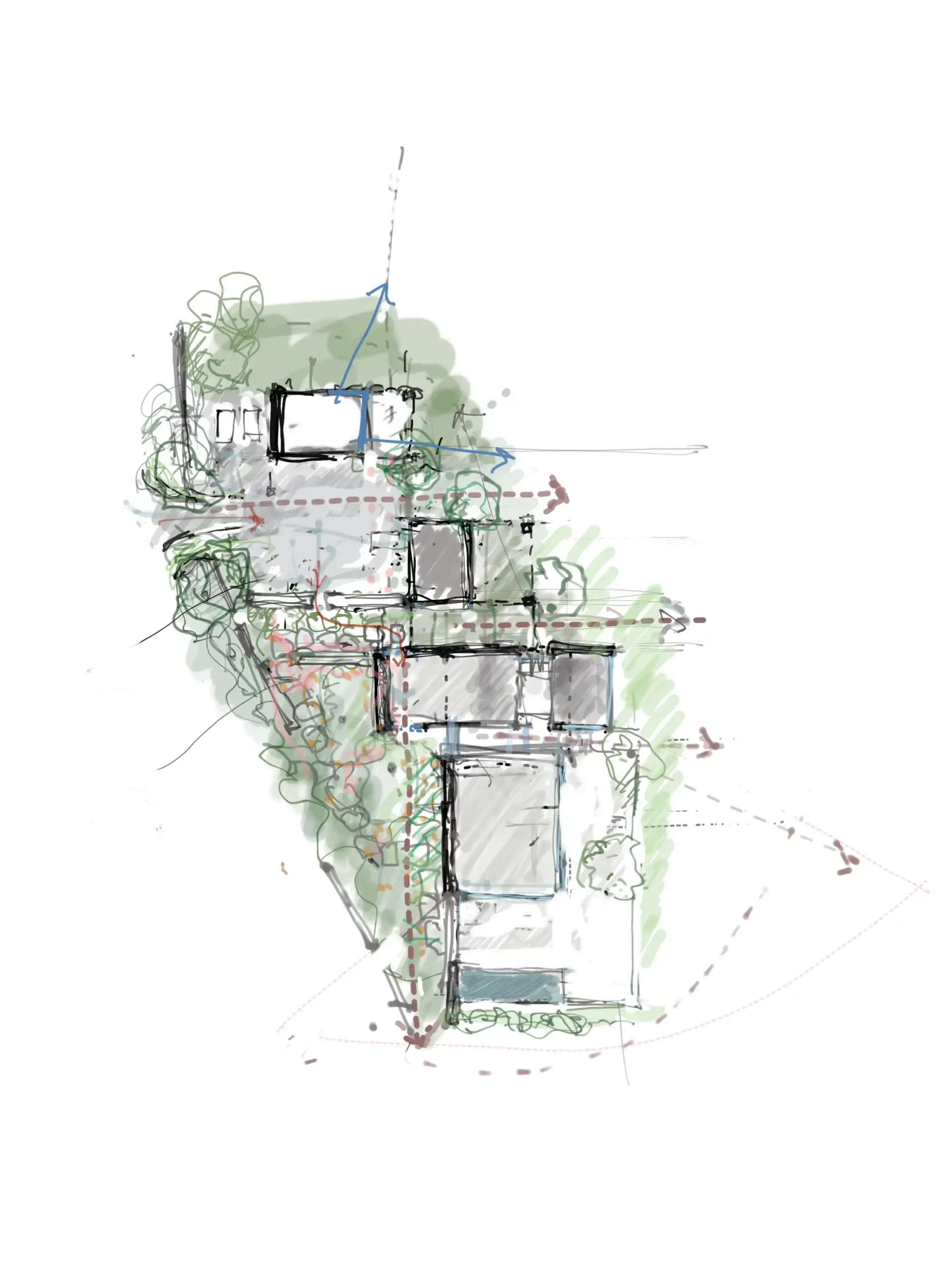 Ro_Rockett_Design_Montecito_Oak_Knoll_Sketch vert-scaled